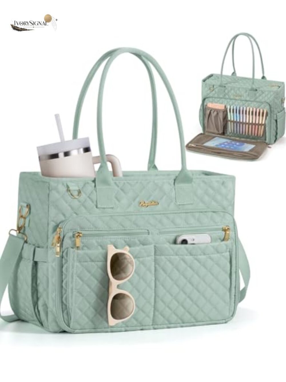 Polyester Laptop Tote Bag for Work - 15.6 inch Teacher Bag